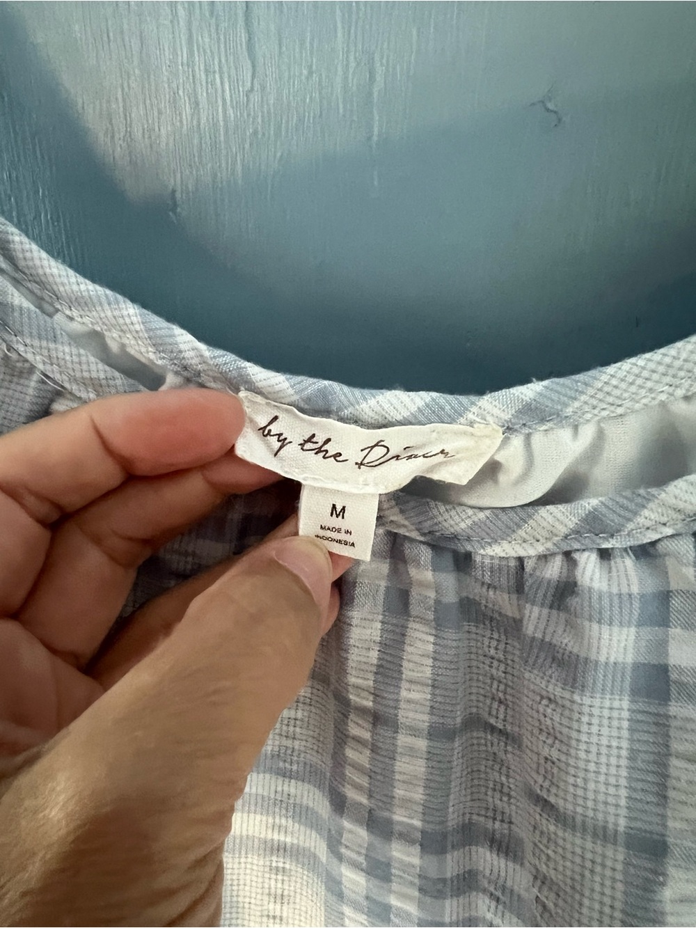 Pastel Plaid Tiered Maxi Dress - Peach, Mint & White - Picture 4 of 5